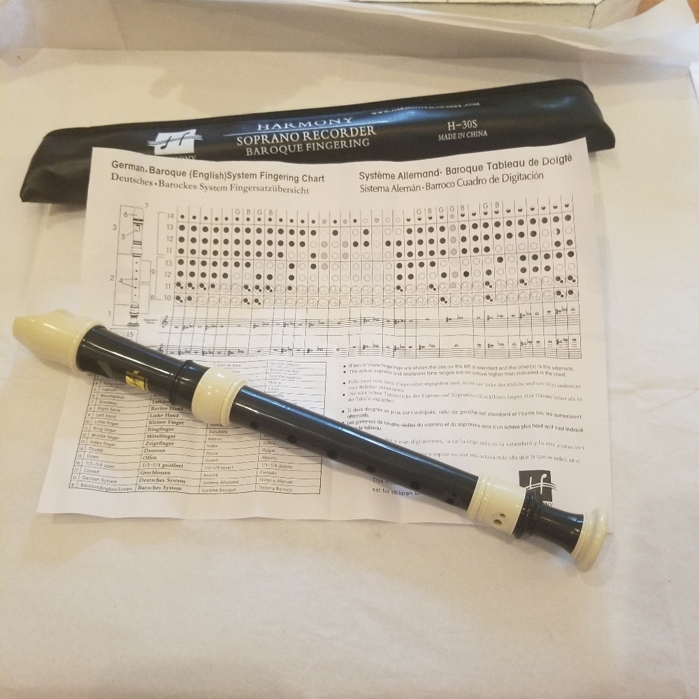 🆕️Harmony Soprano Recorder Baroque Fingering H-30S